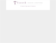 Tablet Screenshot of contributors.teenyb.com